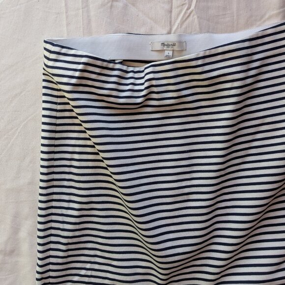 Madewell Eventide Striped Mini Skirt Size Large - Picture 4 of 5